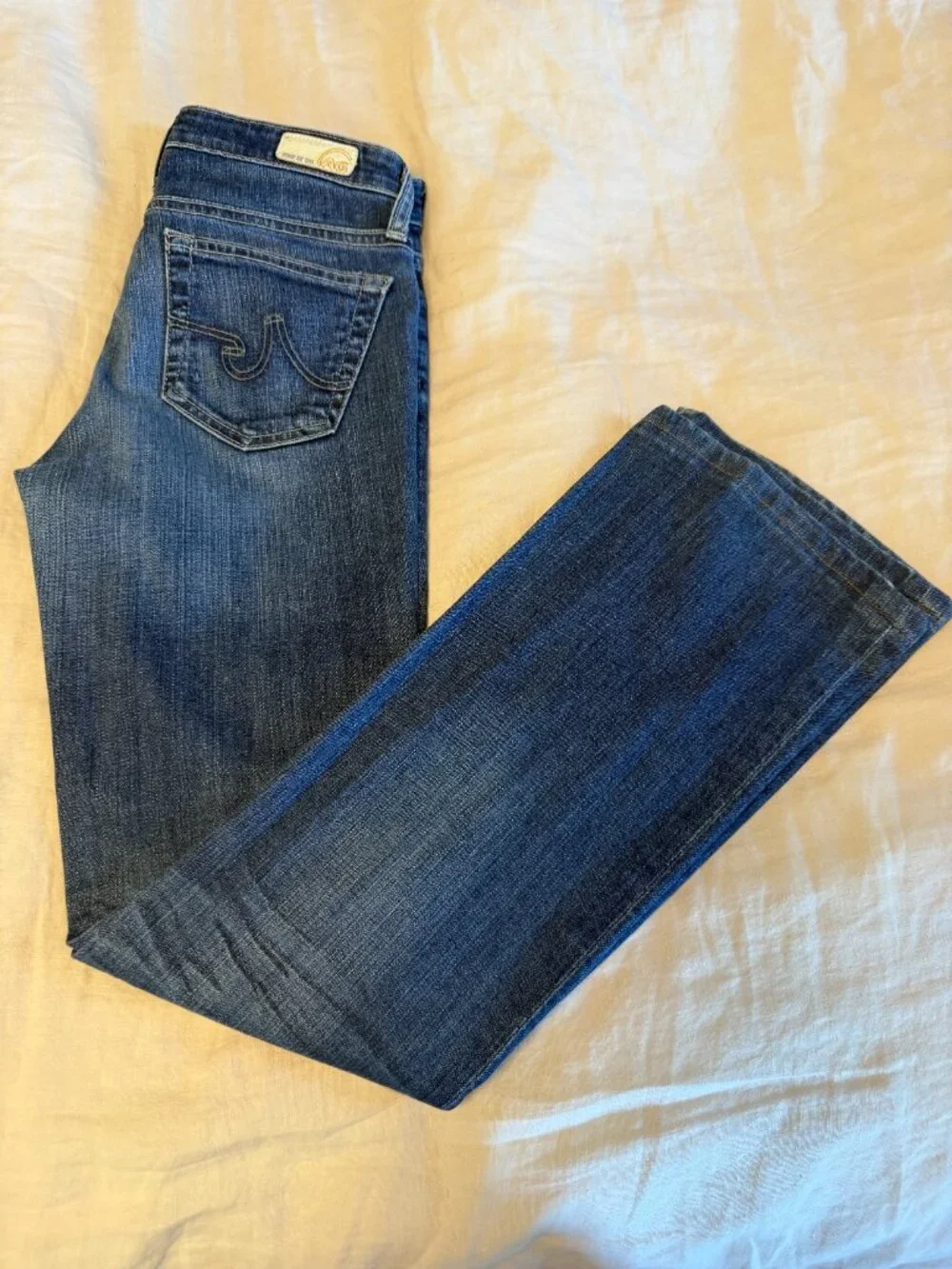 AG (Adriano Goldschmied) boot cut jeans, size 27, medium wash denim - Picture 2 of 2